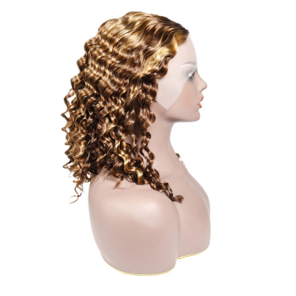Piano Color Highlight #4/27 Deep Wave 13x4 BOB Lace Front Wig - Image 4